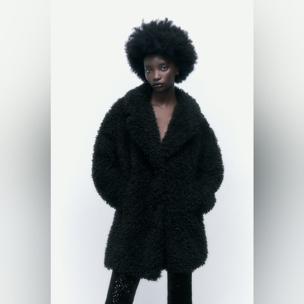 NWOT Zara Faux Fur Size Small
